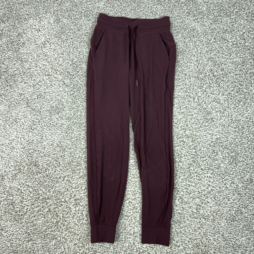 Lululemon Pants Womens 4 Red Jogger Tapered Ready to Rulu Yoga Gym Workout Sport